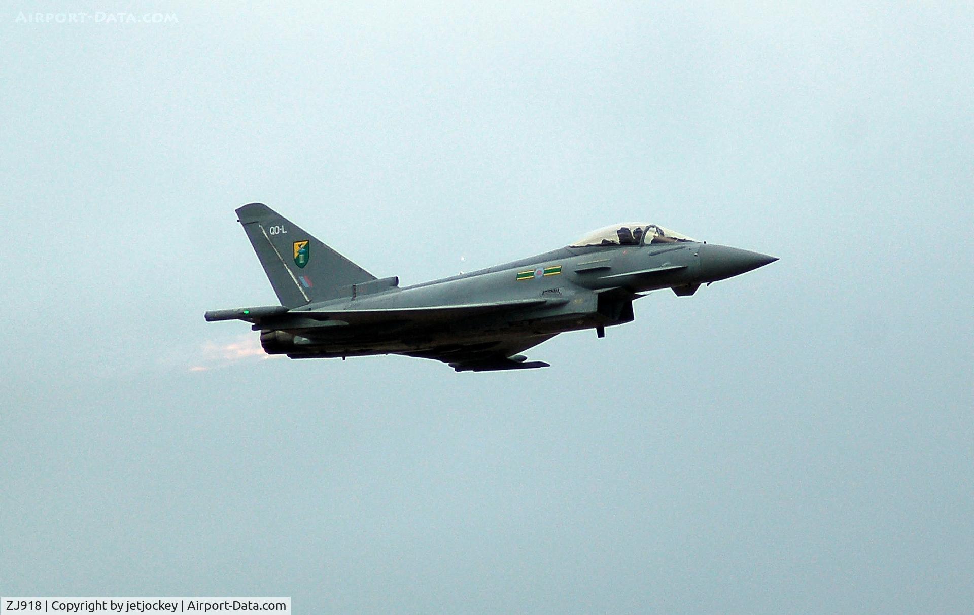 ZJ918, 2005 Eurofighter EF-2000 Typhoon FGR4 C/N 0062/BS009, Eurofighter Typhoon on display Southport 2007