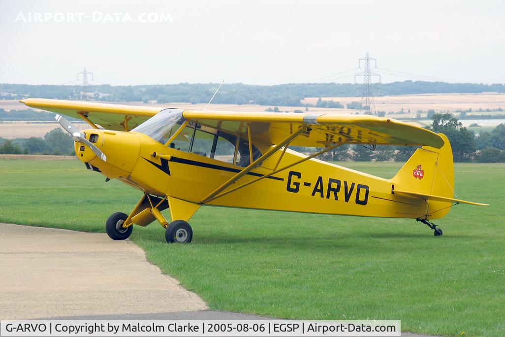 G-ARVO, 1960 Piper PA-18-95 Super Cub C/N 18-7252, Piper PA-18-95 Super Cub at Peterborough Sibson in 2005.
