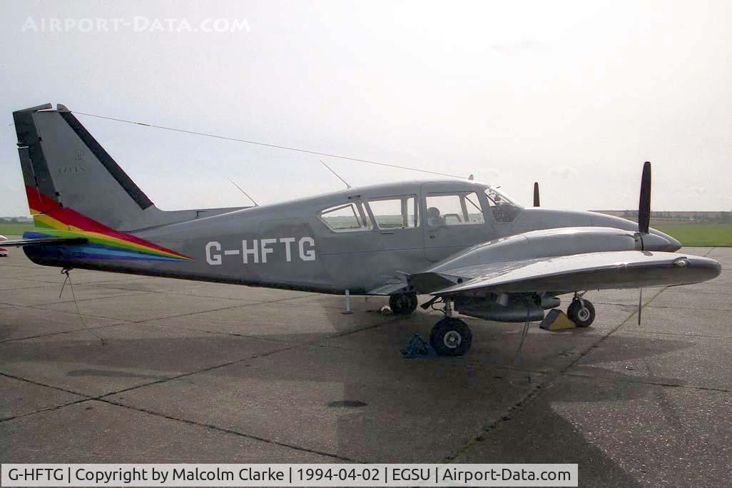 G-HFTG, 1974 Piper PA-23-250 Aztec E C/N 27-7405378, Piper PA-23-250 Aztec E at Duxford Airfield in 1994.