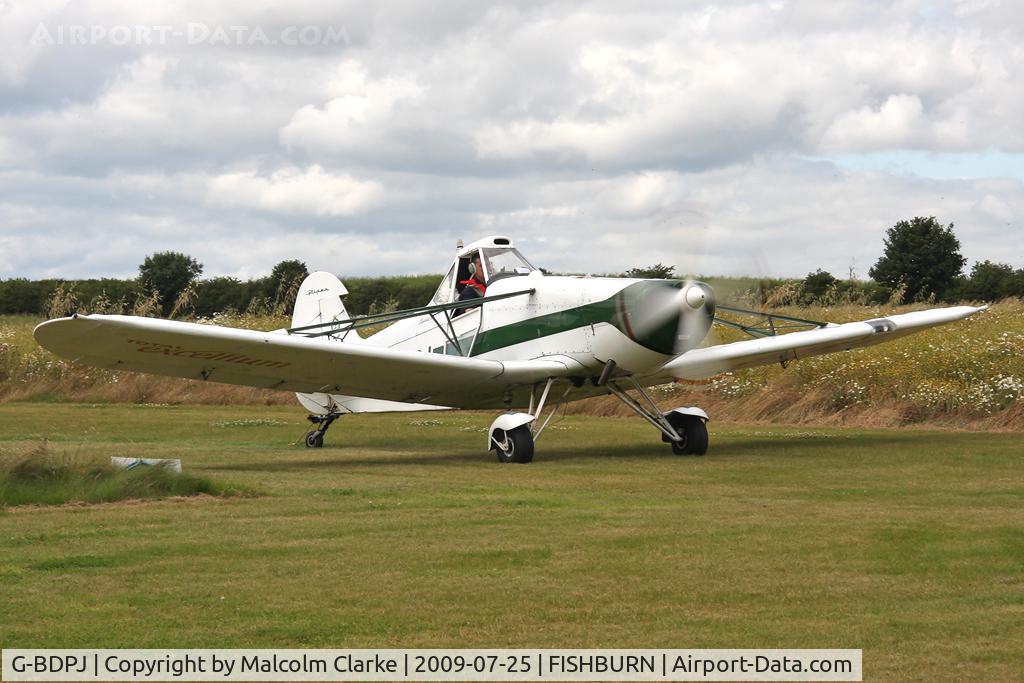G-BDPJ, 1965 Piper PA-25-235 Pawnee C/N 25-3665, Piper PA-25-235 Pawnee B at Fishburn Airfield. The tug for Swift G-IZII prior to their performance at the 2009 Sunderland Airshow.