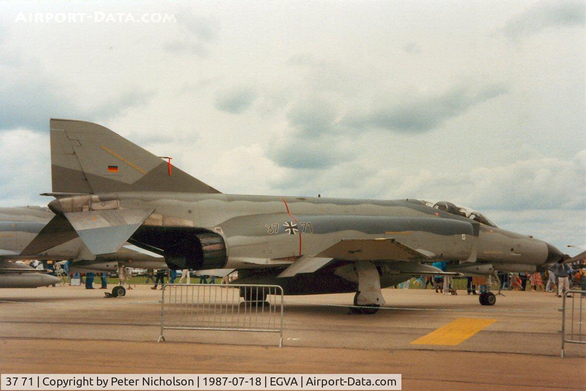 37 71, 1972 McDonnell Douglas F-4F Phantom II C/N 4520, F-4F Phantom of JG-71 on display at the 1987 Intnl Air Tattoo at RAF Fairford.