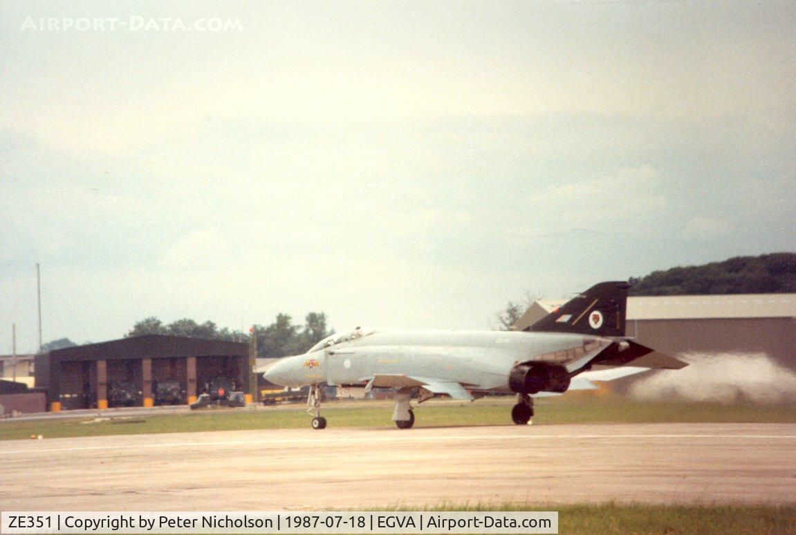 ZE351, McDonnell Douglas F-4J(UK) Phantom II C/N 1759, Another view of the 74 Squadron F-4J(UK) Phantom at the 1987 Intnl Air Tattoo at RAF Fairford.