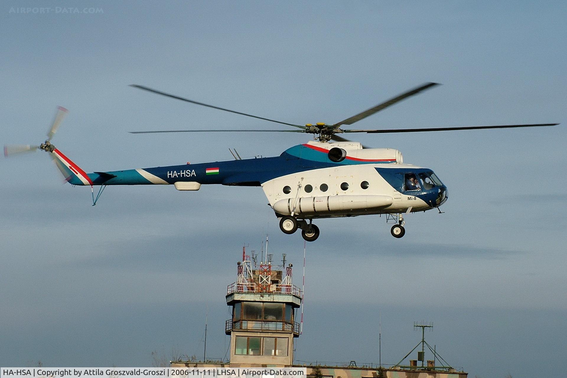 HA-HSA, 1980 Mil Mi-8T C/N 7970, Szentkirályszabadja Airport - Hungary