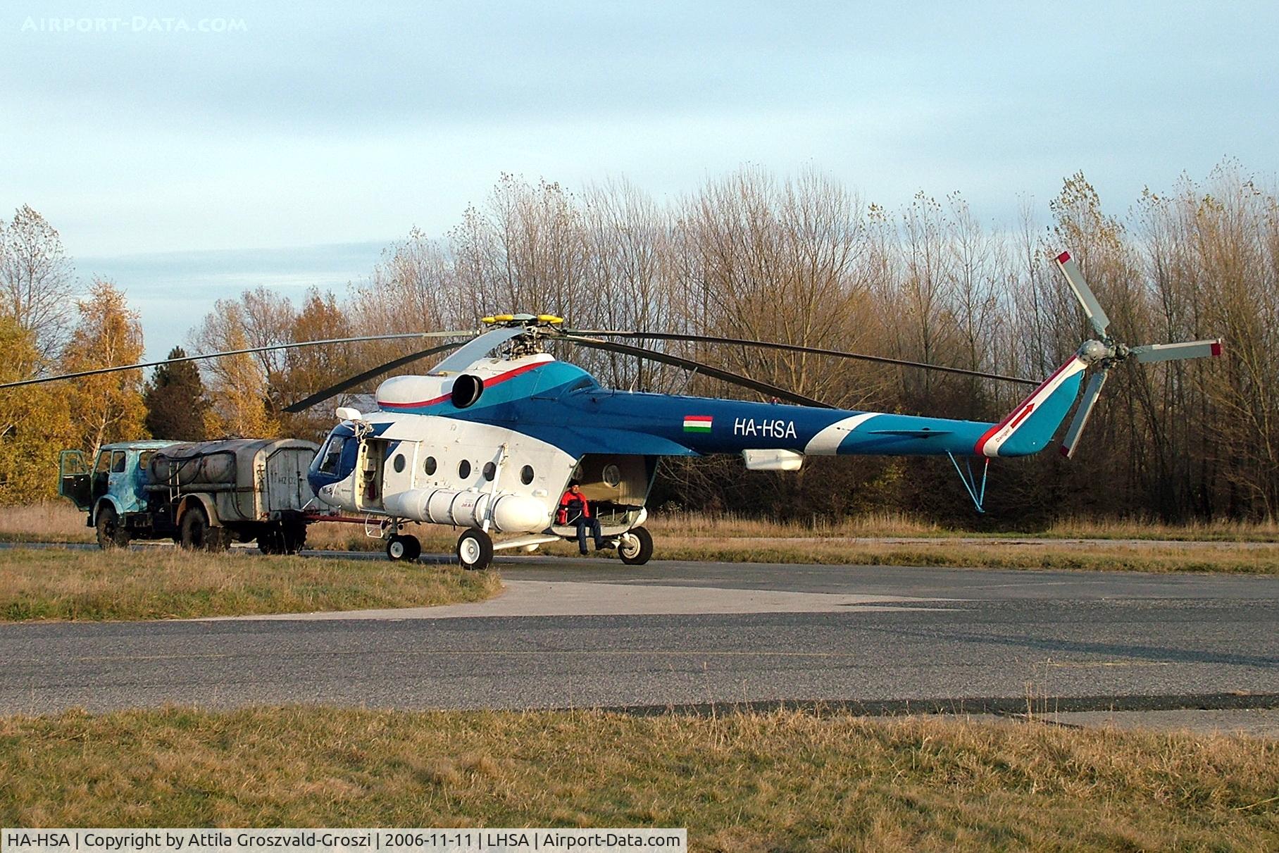 HA-HSA, 1980 Mil Mi-8T C/N 7970, Szentkirályszabadja Airport - Hungary