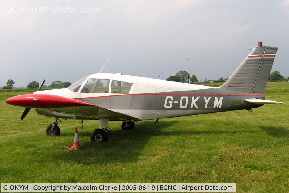 G-OKYM, 1967 Piper PA-28-140 Cherokee C/N 28-23303, Piper PA-28-140 Cherokee 140-4 at Bagby Airfield in 2005.
