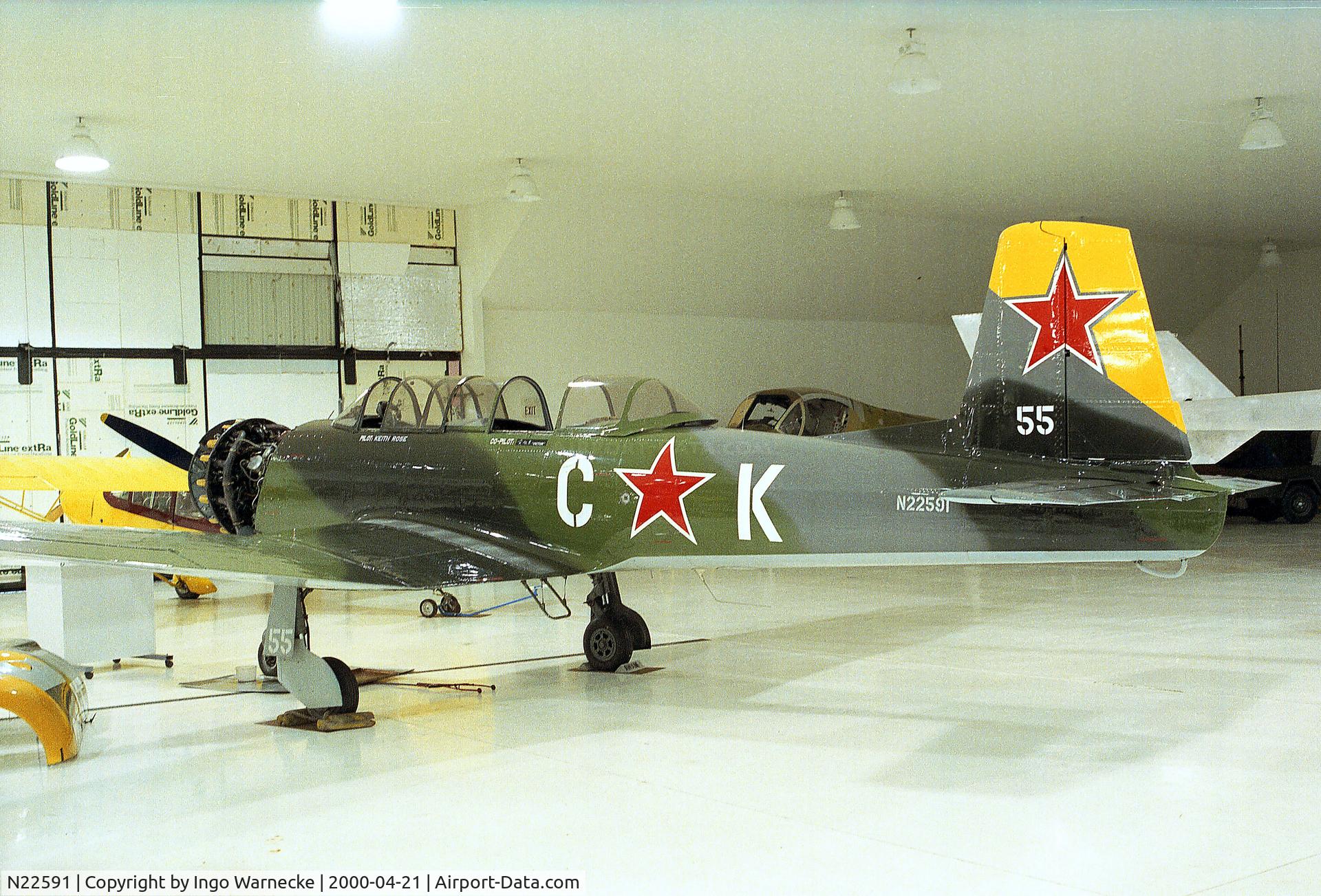 N22591, 1974 Nanchang CJ-6A C/N 1432026, Nanchang CJ-6A at the American Wings Air Museum, Blaine MN
