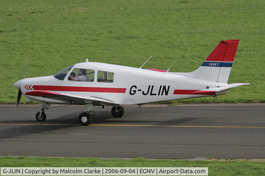 G-JLIN, 1988 Piper PA-28-161 Cadet C/N 28-41013, Piper PA-28-161 Cadet at Durham Tees Valley in 2006.