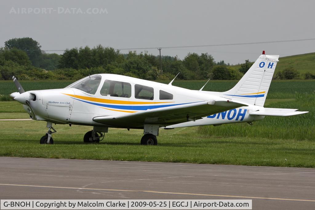 G-BNOH, 1987 Piper PA-28-161 Cherokee Warrior II C/N 2816016, Piper PA-28-161 Warrior II at Sherburn-in-Elmet in 2009.
