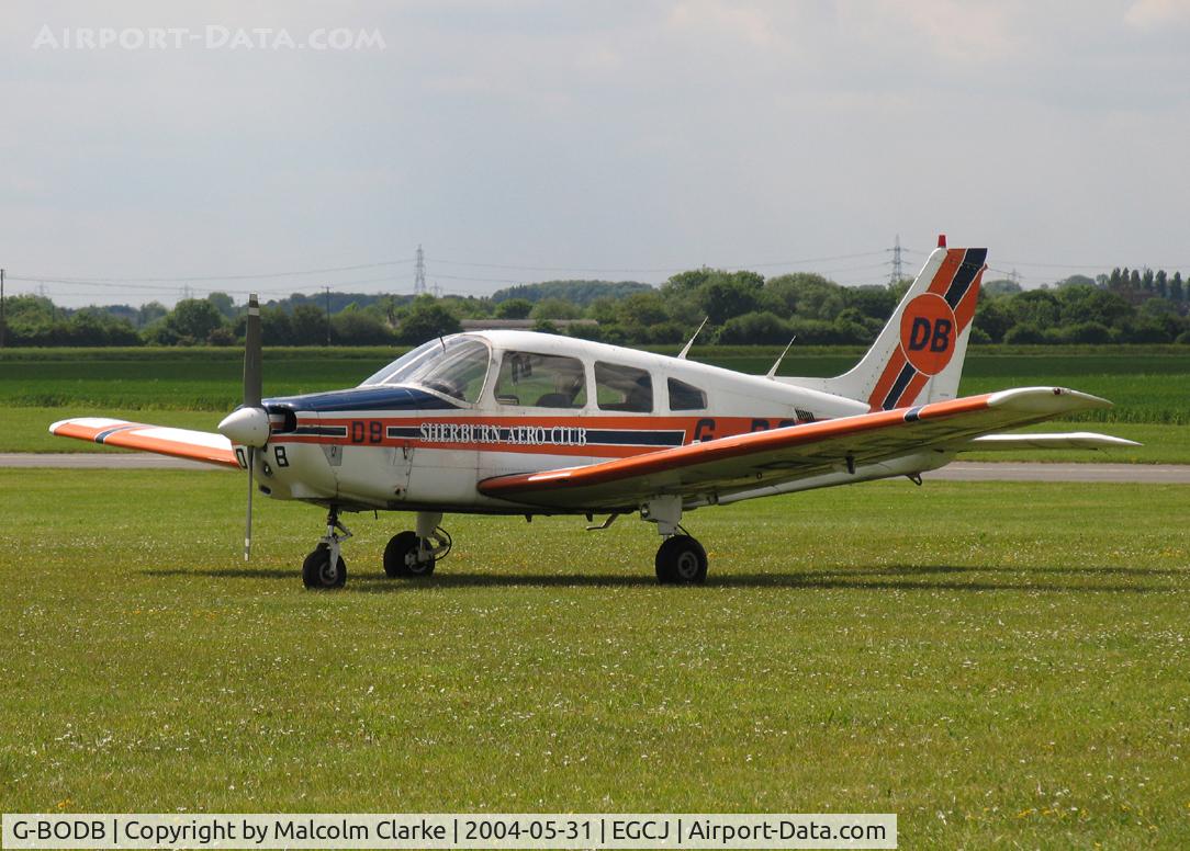G-BODB, 1988 Piper PA-28-161 Cherokee Warrior II C/N 2816042, Piper PA-28-161 Warrior II at Sherburn-in-Elmet in 2004.