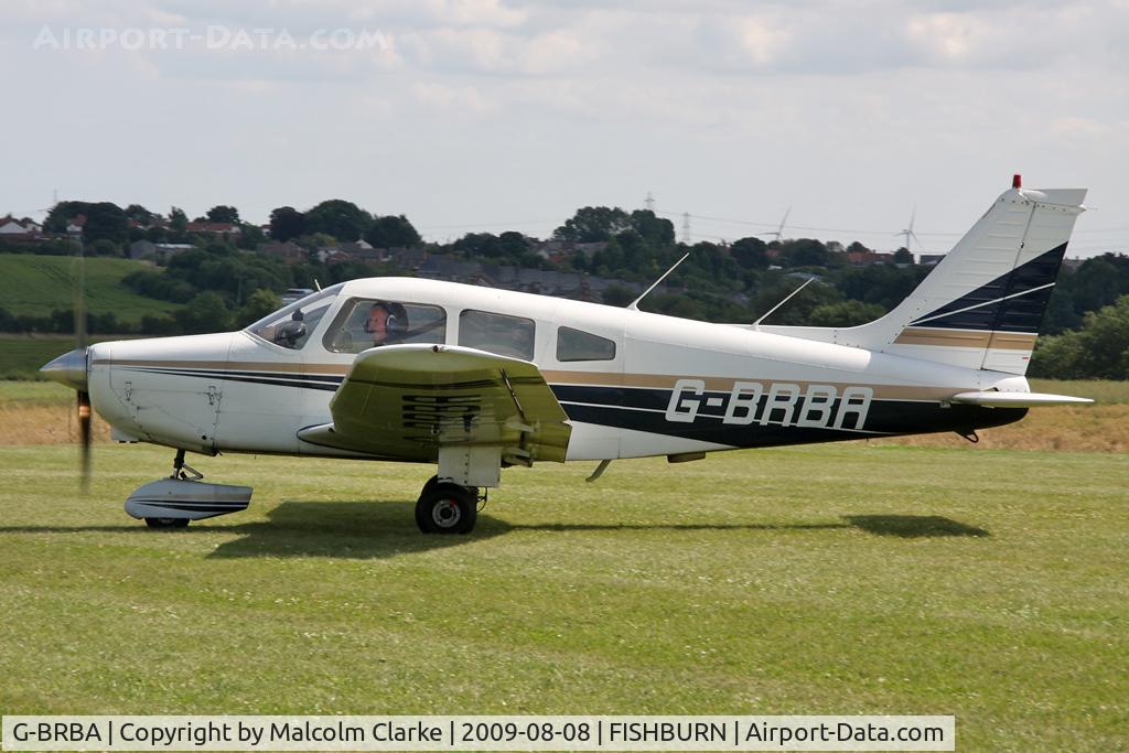 G-BRBA, 1979 Piper PA-28-161 Cherokee Warrior II C/N 28-7916109, Piper PA-28-161 Warrior II at Fishburn Airfield in 2009. Previously registered as N2090B.