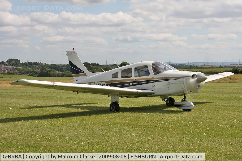 G-BRBA, 1979 Piper PA-28-161 Cherokee Warrior II C/N 28-7916109, Piper PA-28-161 Warrior II at Fishburn Airfield in 2009. Previously registered as N2090B.