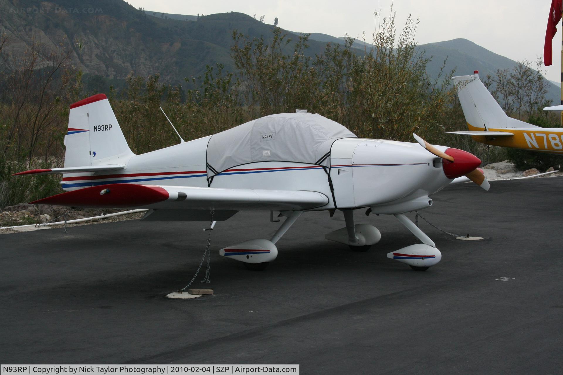 N93RP, Vans RV-6A C/N 21219, Sitting on the South side
