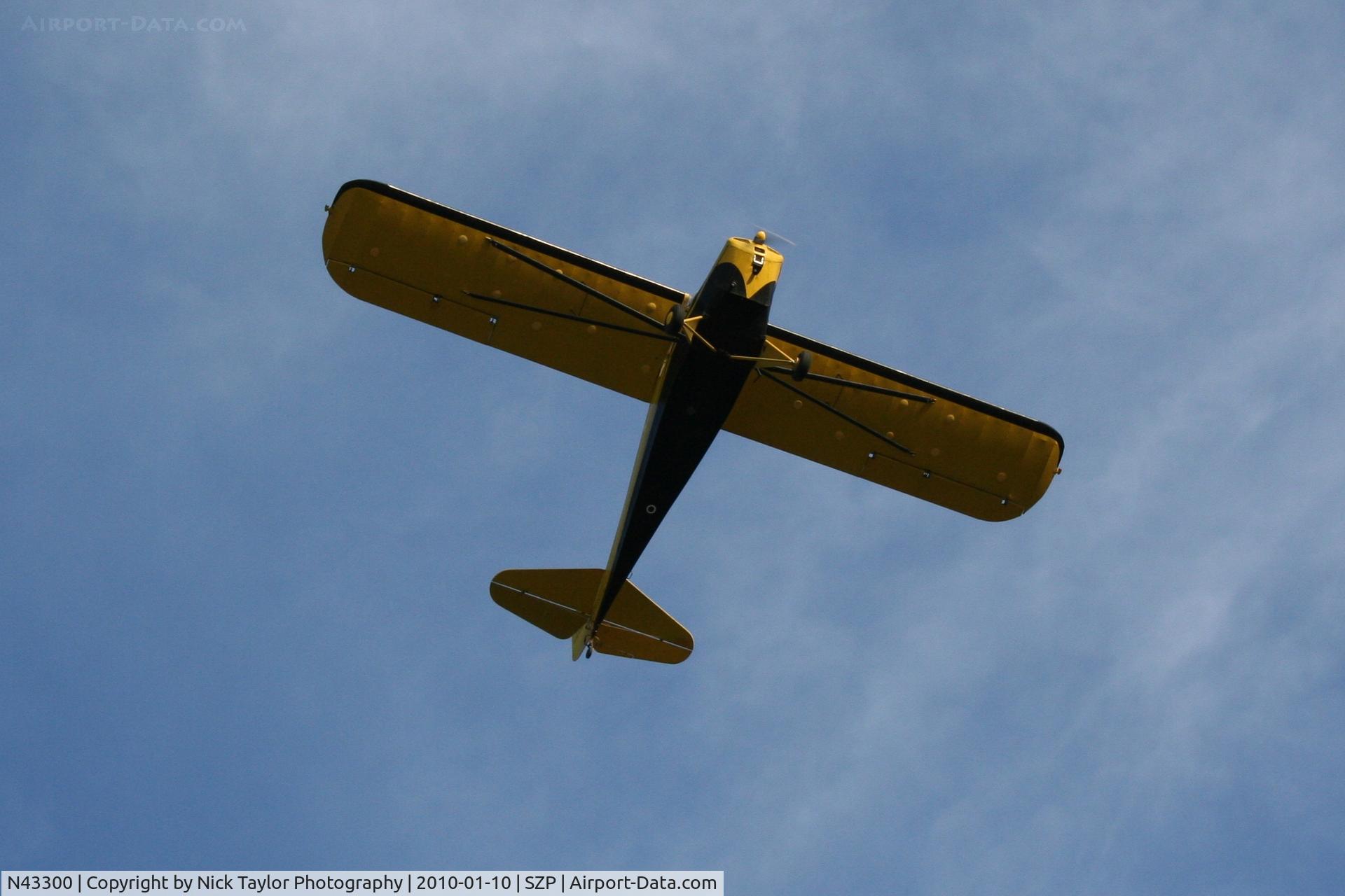 N43300, 1946 Taylorcraft BC12-D C/N 6959, Taking off RWY 22