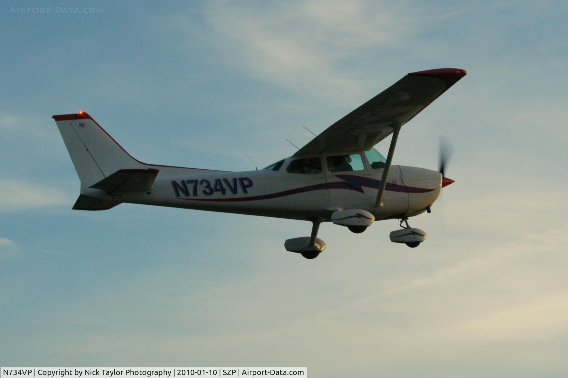 N734VP, 1977 Cessna 172N C/N 17269151, Sunset flight
