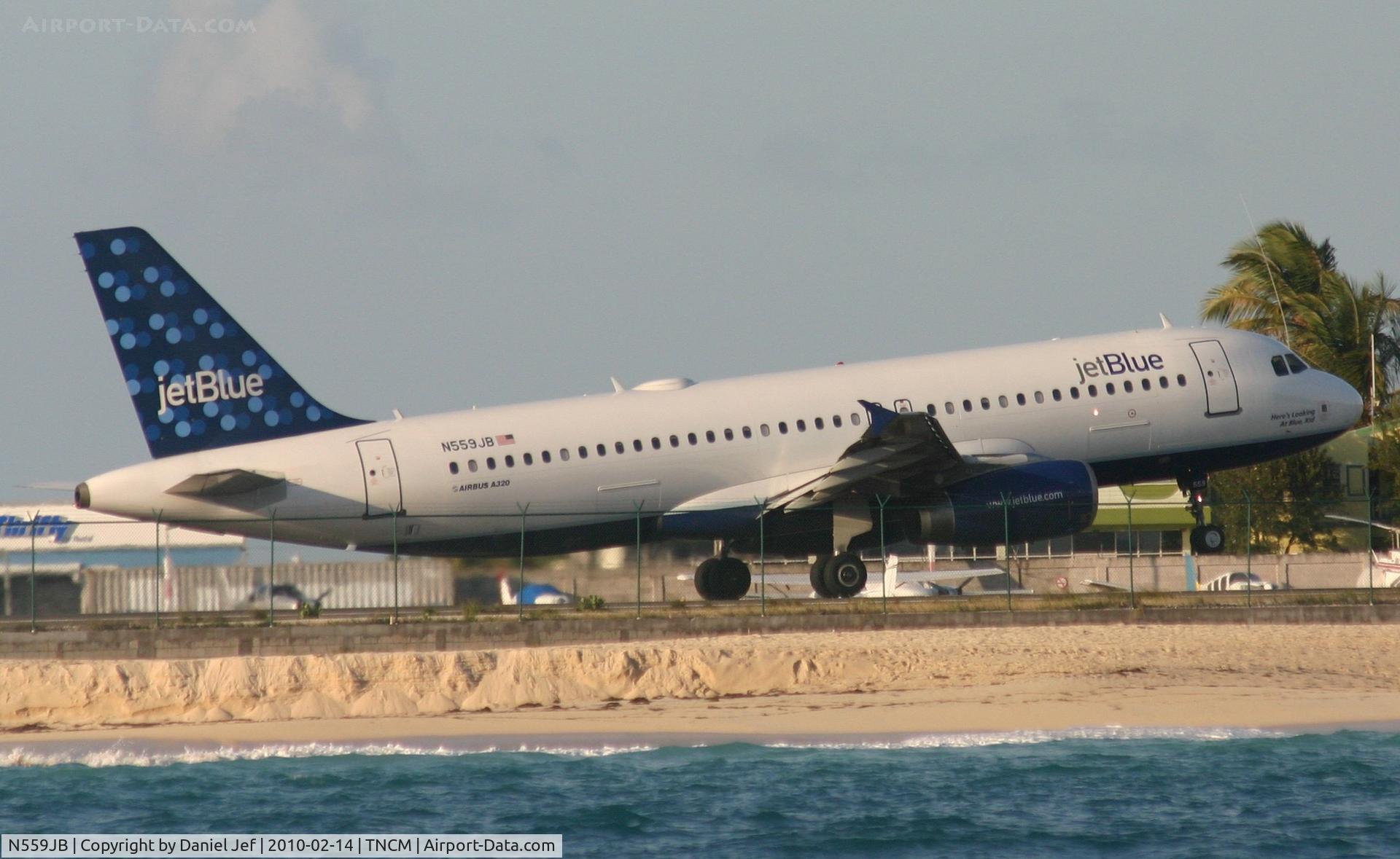 N559JB, 2003 Airbus A320-232 C/N 1917, Jet blue N559JB departing tncm runway 10