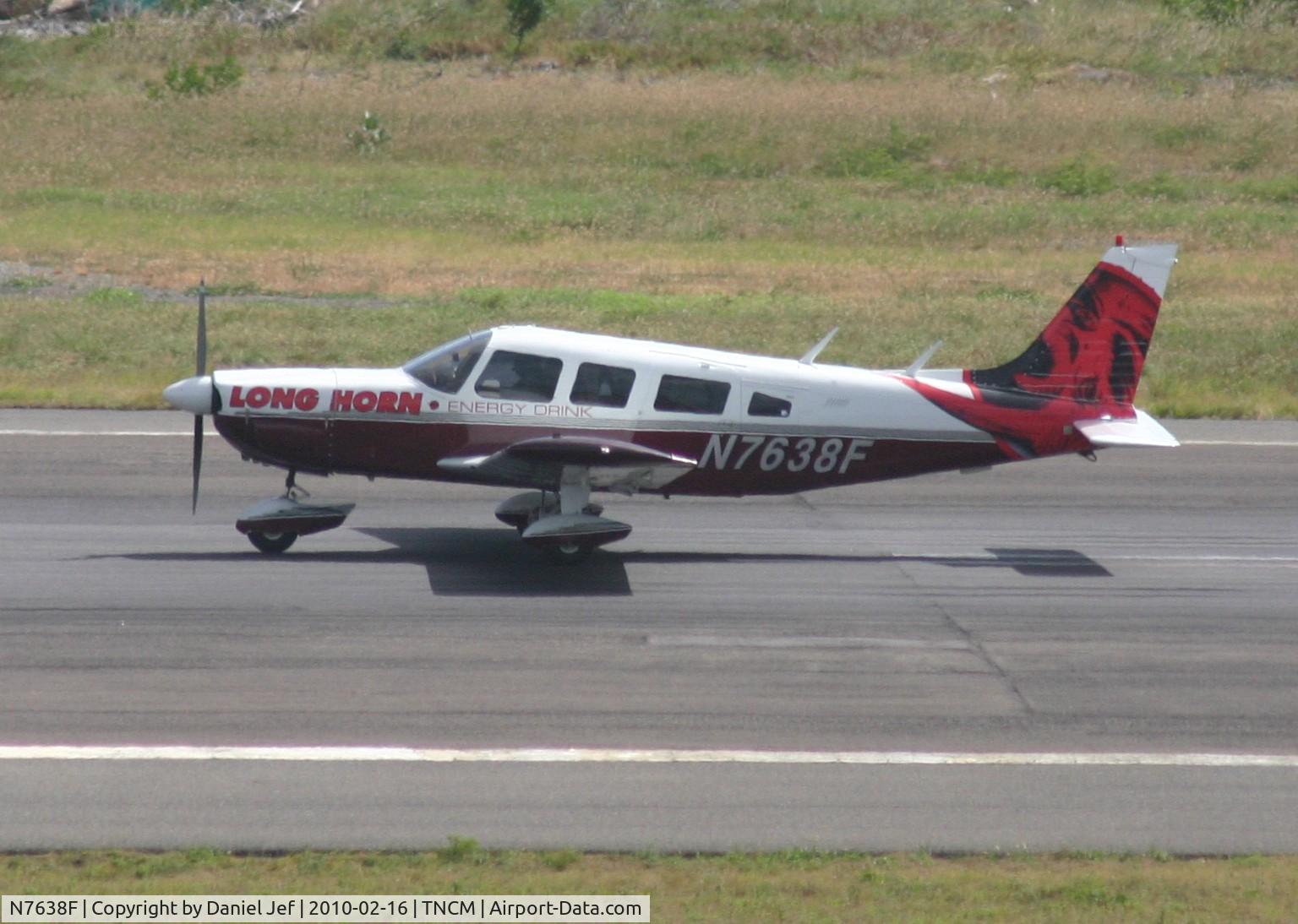 N7638F, 1976 Piper PA-32-300 Cherokee Six Cherokee Six C/N 32-7740014, N7638F departing TNCM
