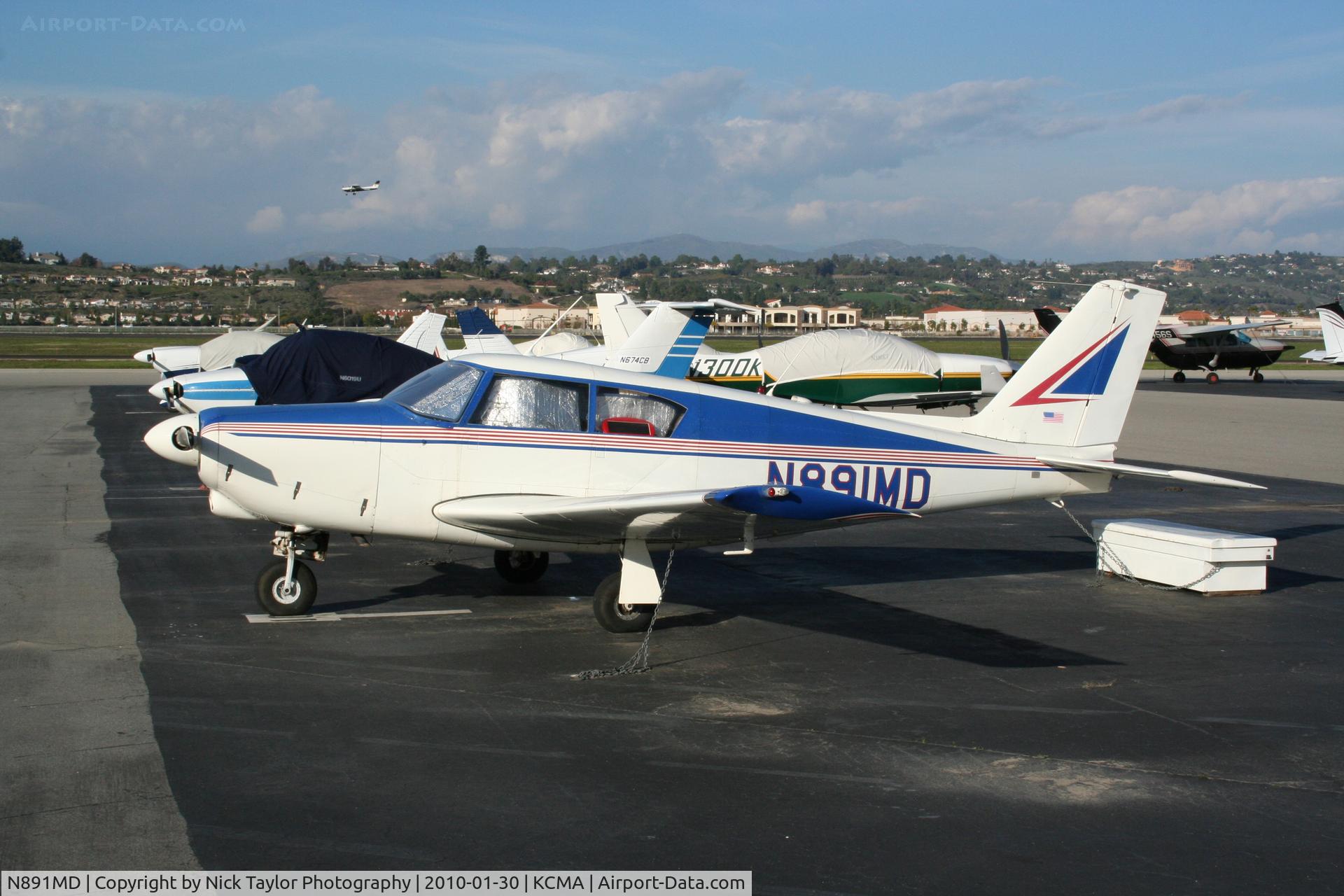 N891MD, 1960 Piper PA-24-250 Comanche C/N 24-2045, Sitting at CMA
