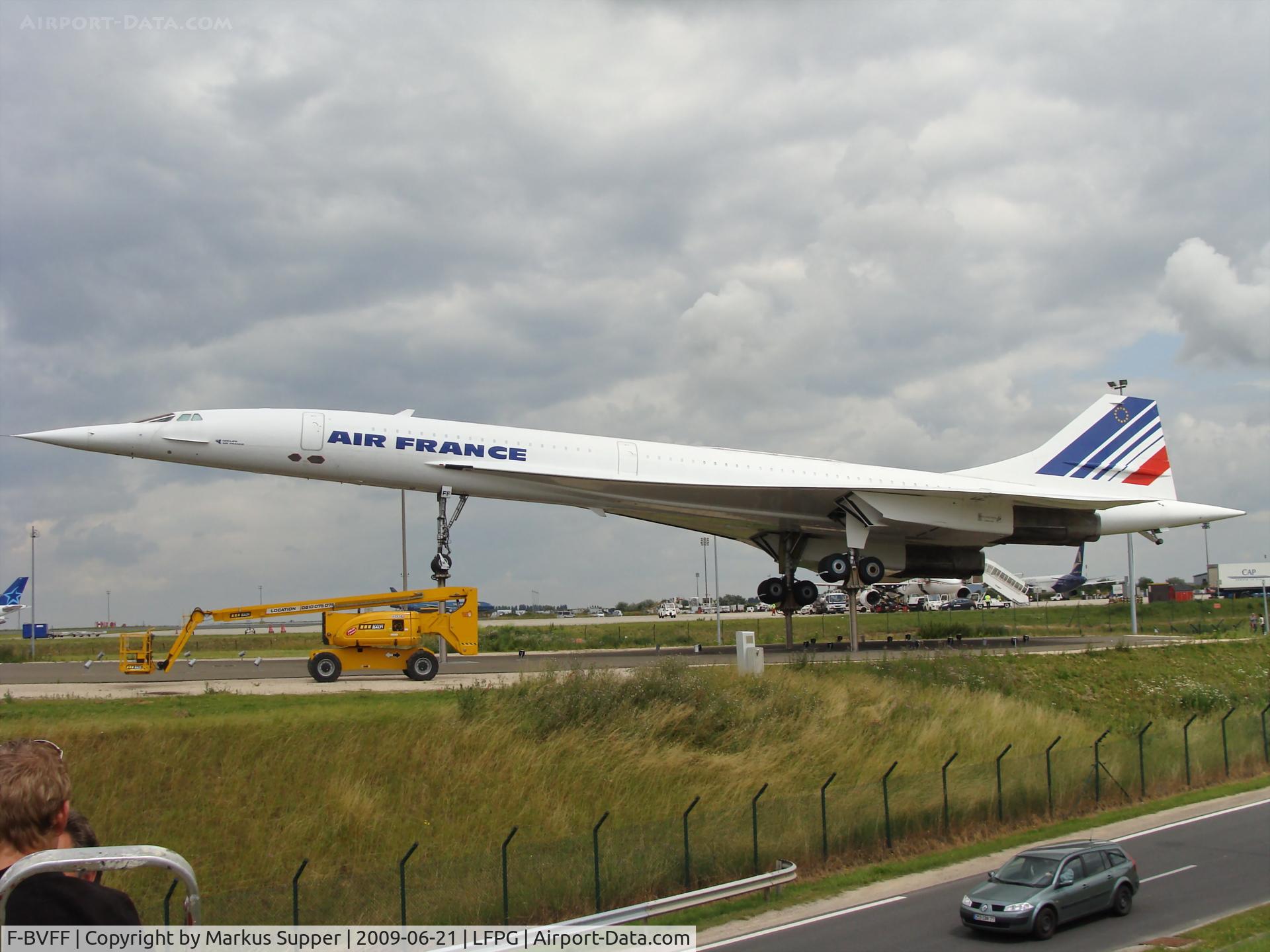 F-BVFF, 1978 Aerospatiale-BAC Concorde 101 C/N 15, F-BVFF on display at CDG