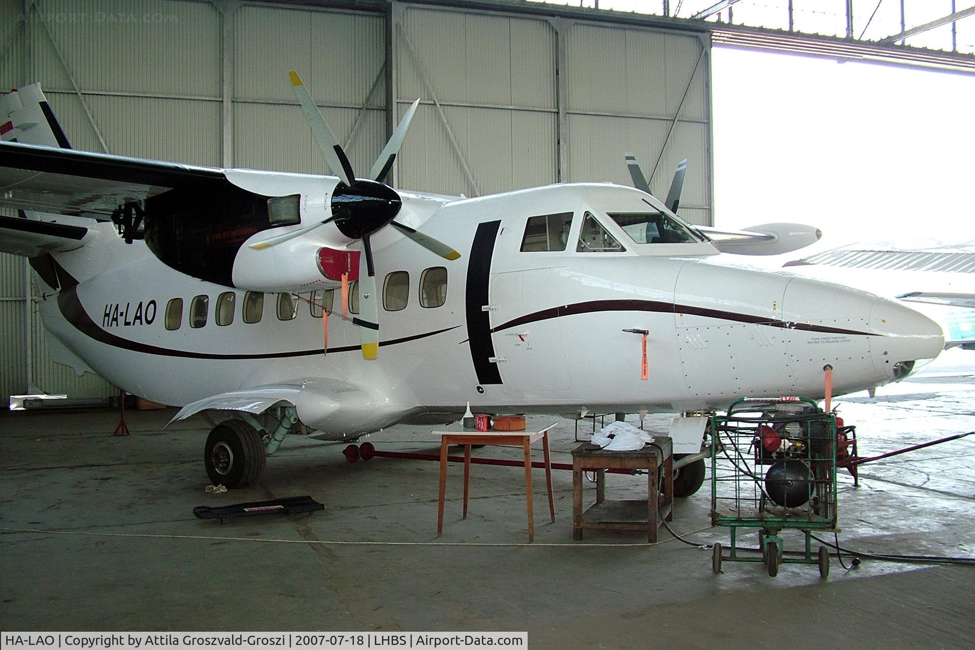 HA-LAO, 1990 Let L-410UVP Turbolet C/N 902501, Budaörs-Airport, Hungary - Hangar