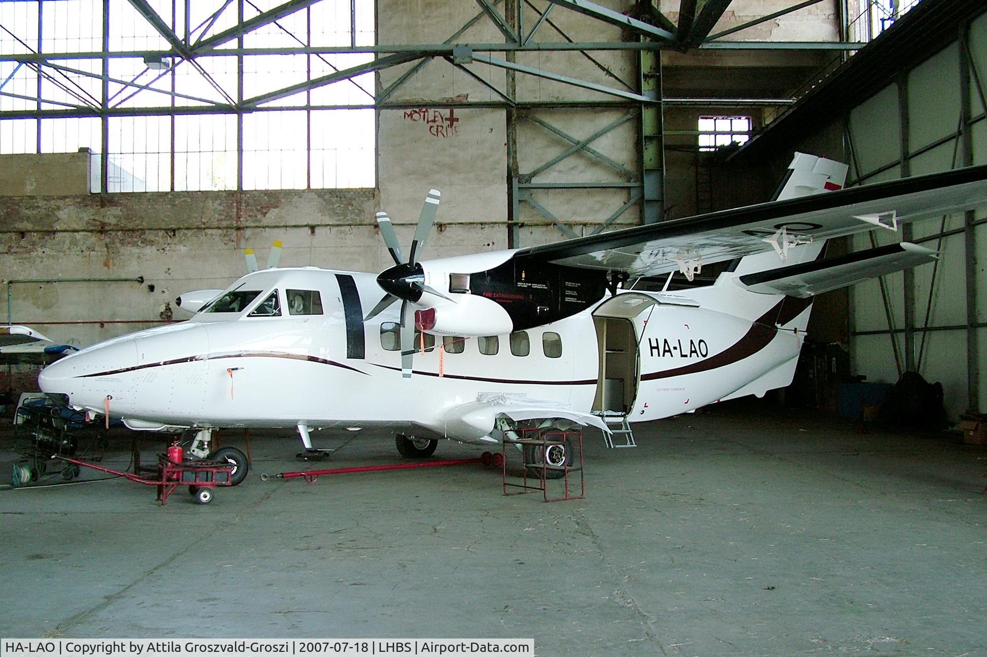 HA-LAO, 1990 Let L-410UVP Turbolet C/N 902501, Budaörs-Airport, Hungary - Hangar