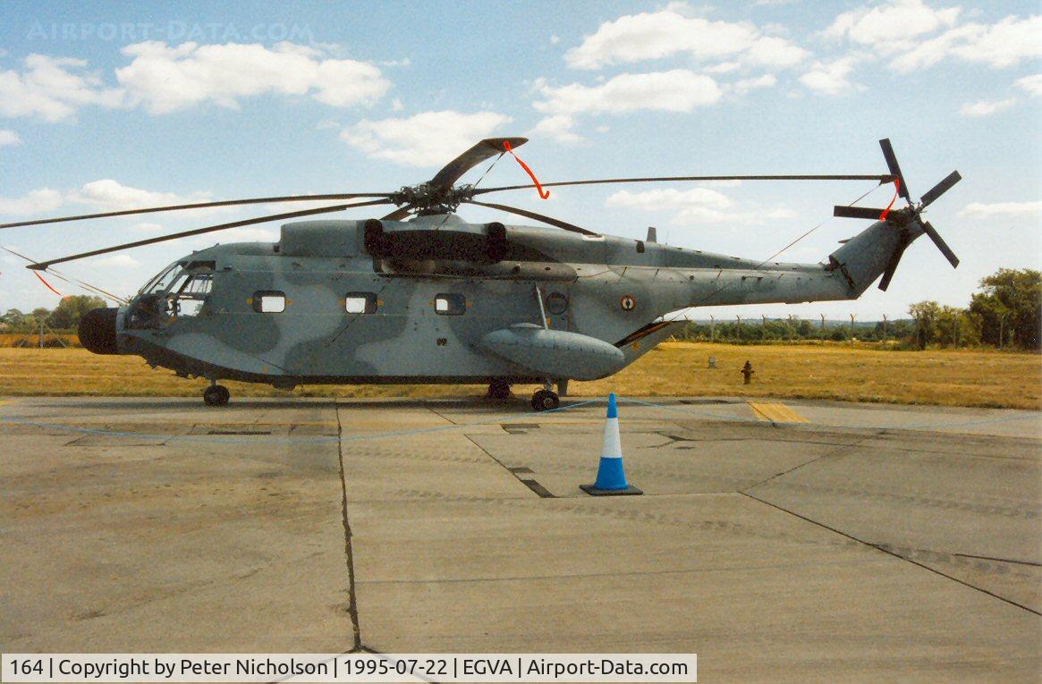 164, Aérospatiale SA-321G Super Frelon C/N 164, French Aeronavale Super Frelon of 32 Flotille on display at the 1996 Intnl Air Tattoo at RAF Fairford.