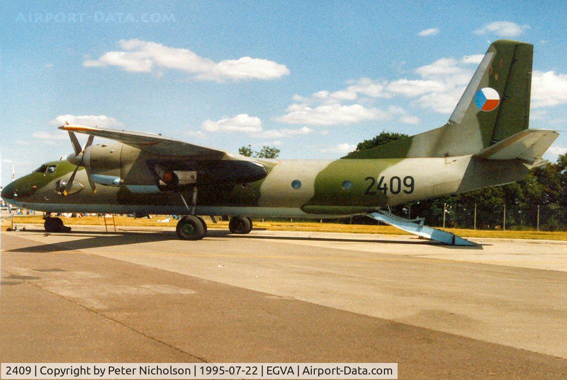 2409, Antonov An-26 C/N 27312409, An-26 Curl of 344 Squadron Czech Air Force on display at the 1995 Intnl Air Tattoo at RAF Fairford.