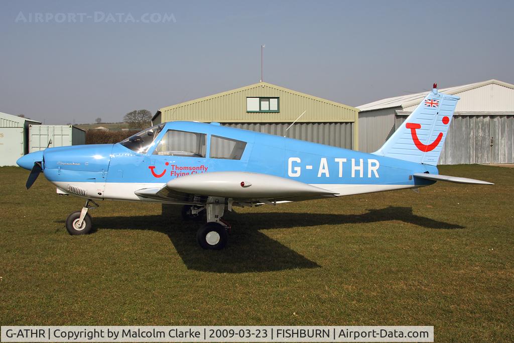 G-ATHR, 1965 Piper PA-28-180 Cherokee C C/N 28-2343, Piper PA-28-180 Cherokee C at Fishburn Airfield in 2009.