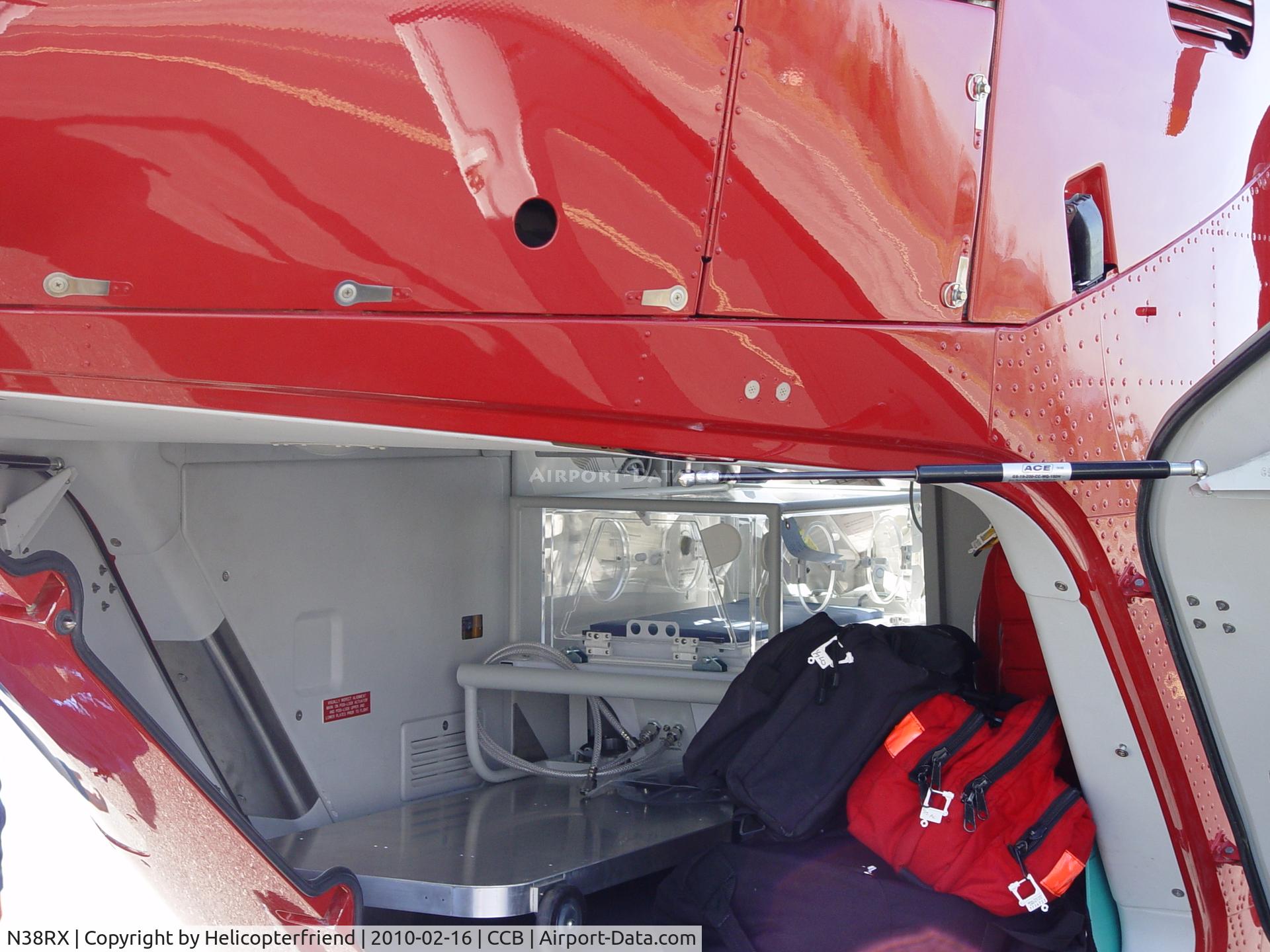 N38RX, Eurocopter EC-135P-2+ C/N 0749, Incubator fits snug, door closed