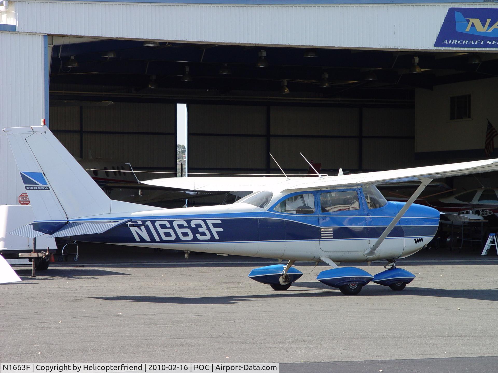 N1663F, 1966 Cessna 172H C/N 17255058, Parked at Nostalgia NA1
