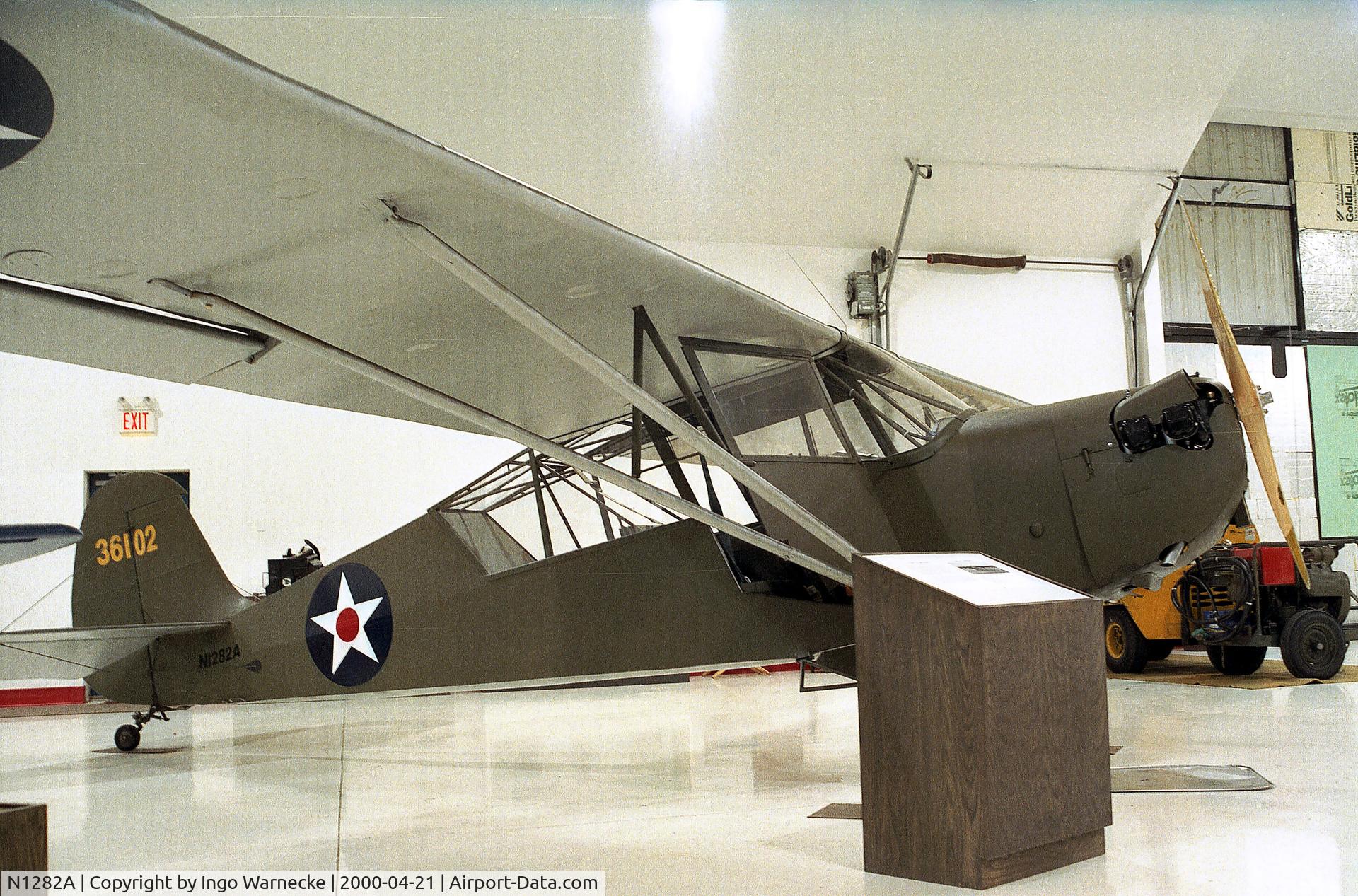 N1282A, 1942 Aeronca 0-58B Grasshopper C/N 058B1282, Aeronca O-58B at the American Wings Air Museum, Blaine MN
