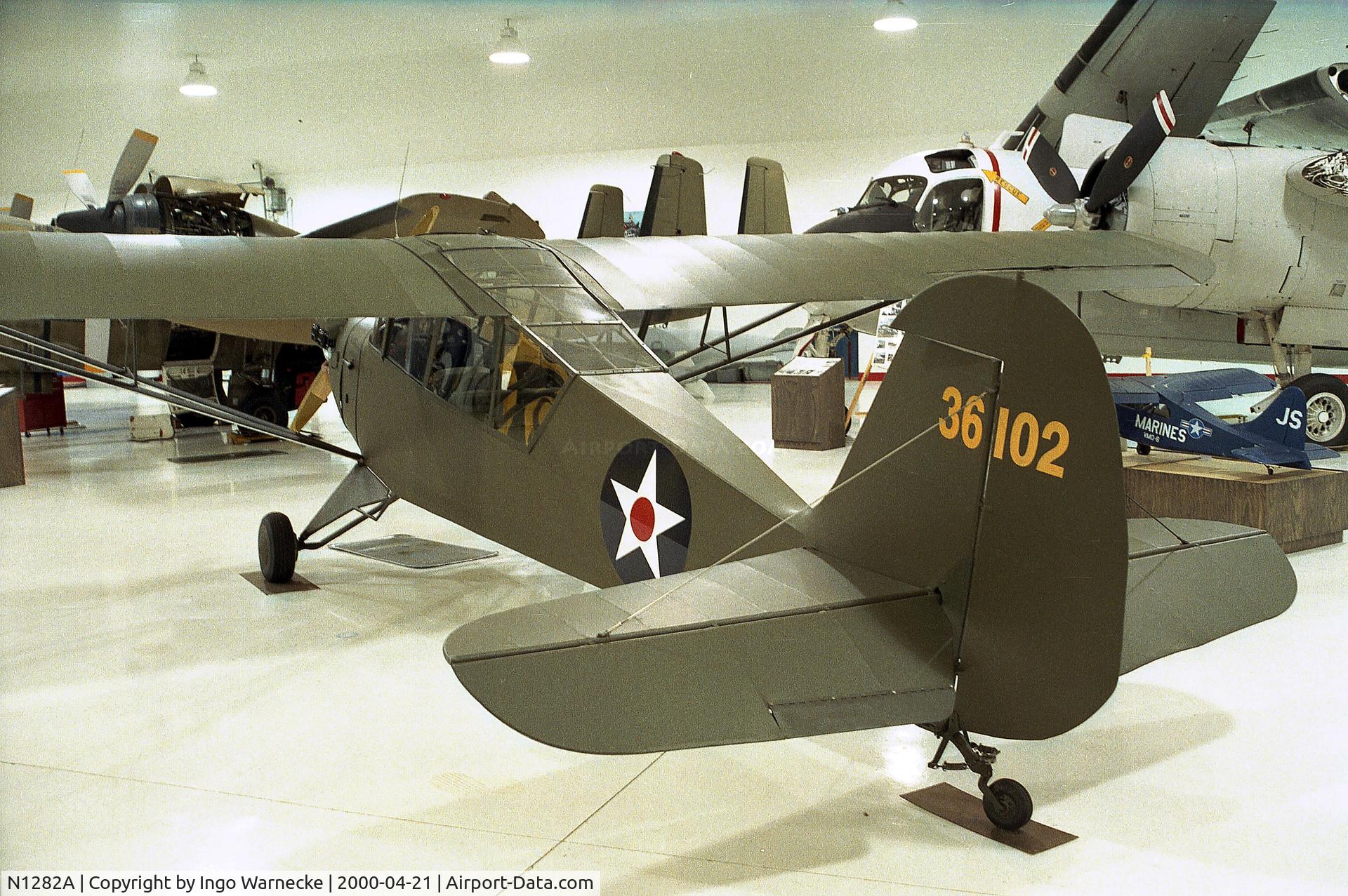 N1282A, 1942 Aeronca 0-58B Grasshopper C/N 058B1282, Aeronca O-58B at the American Wings Air Museum, Blaine MN