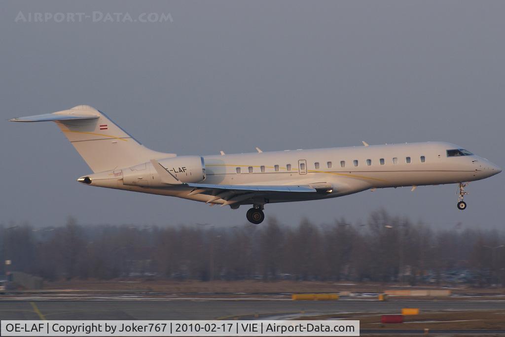 OE-LAF, 2007 Bombardier BD-700-1A10 Global Express XRS C/N 9234, Private Bombardier BD-700-1A10 Global Express XRS