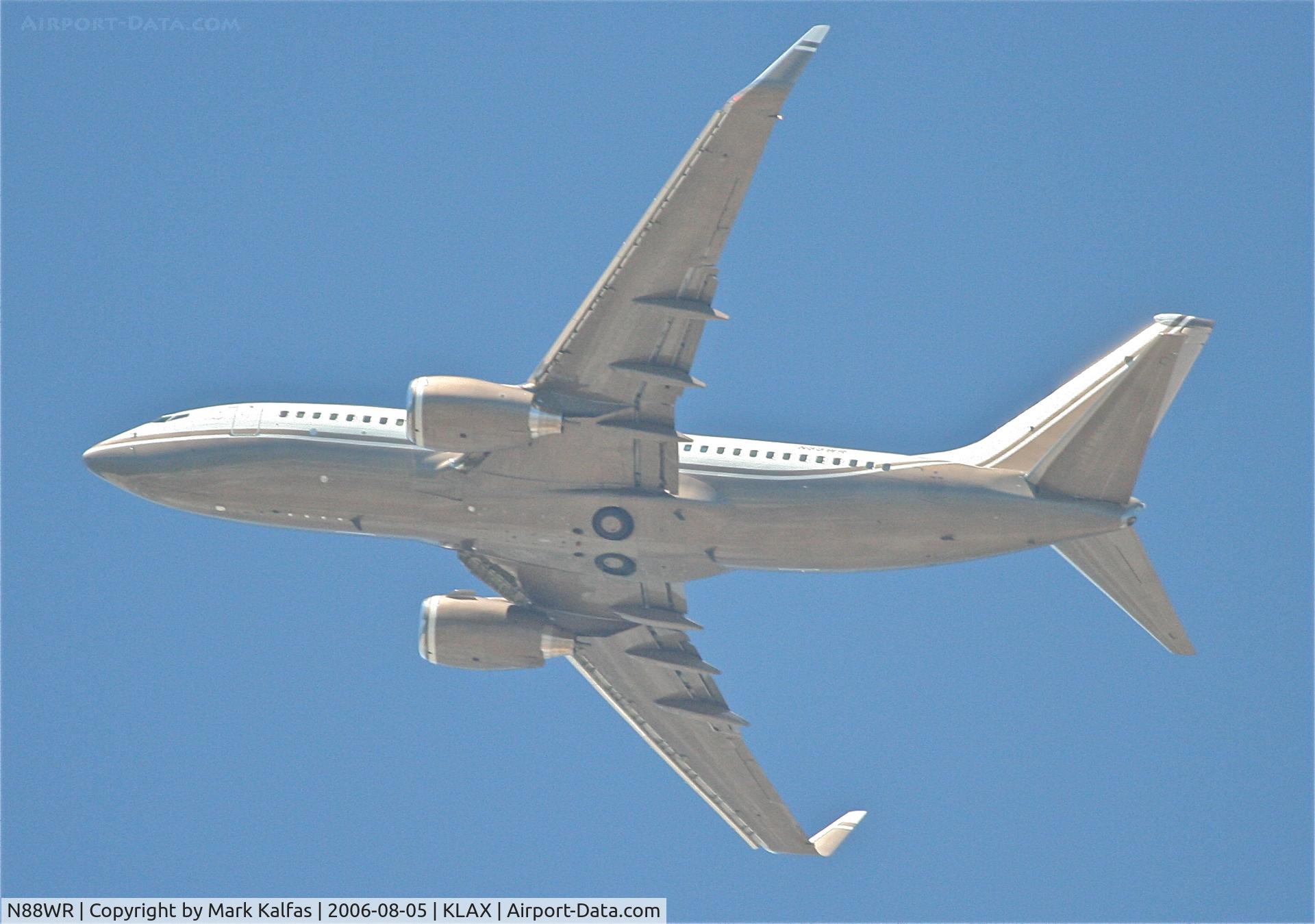 N88WR, 1999 Boeing 737-79U C/N 29441, Wynn Resorts Boeing 737-79U BBJ, N88WR 25RL departure KLAX.