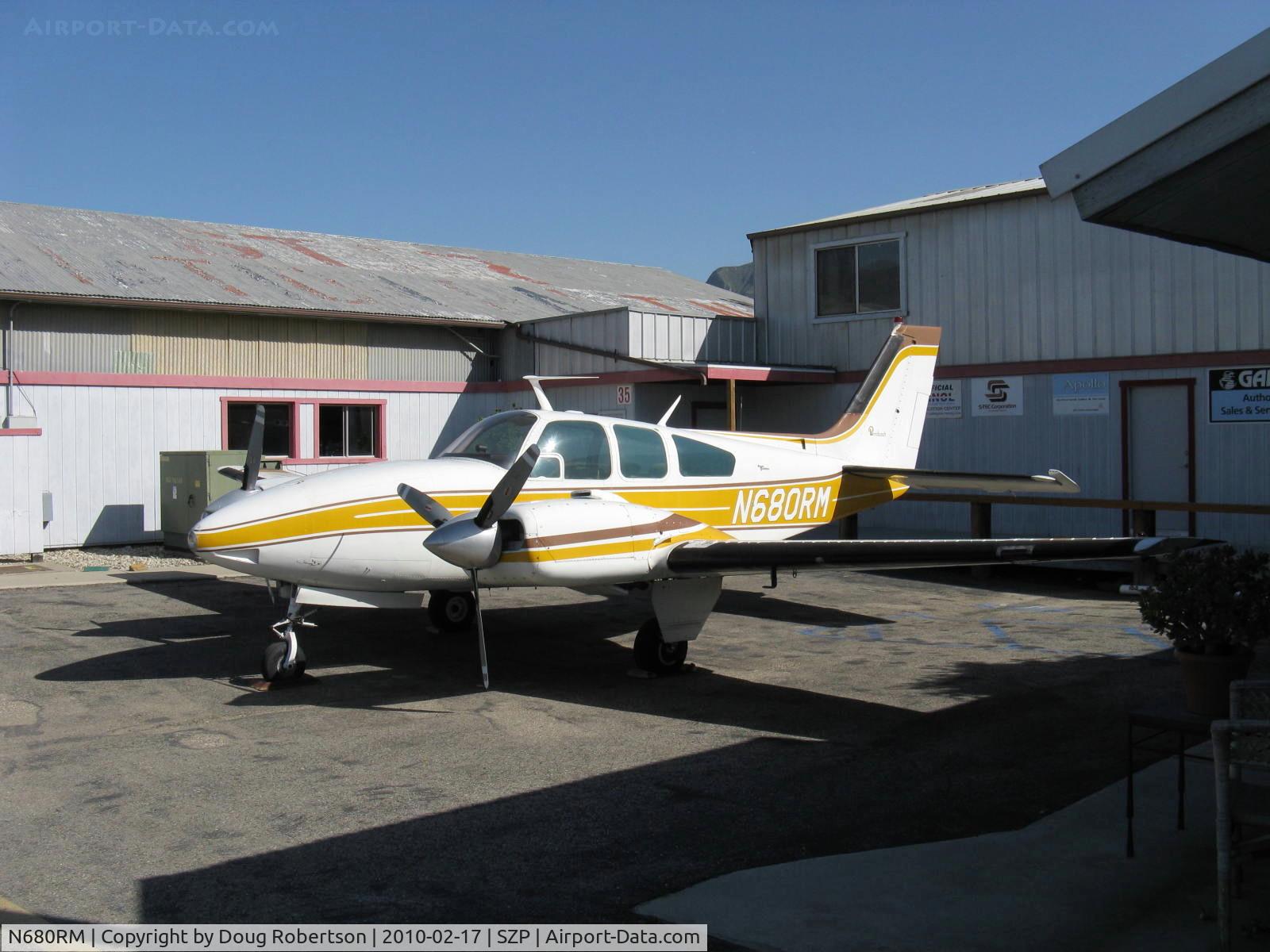 N680RM, 1966 Beech C55 Baron (95-C55) C/N TE-59, 1966 Beech 95-C55 BARON, two Continental IO-550s 285 Hp each continuous