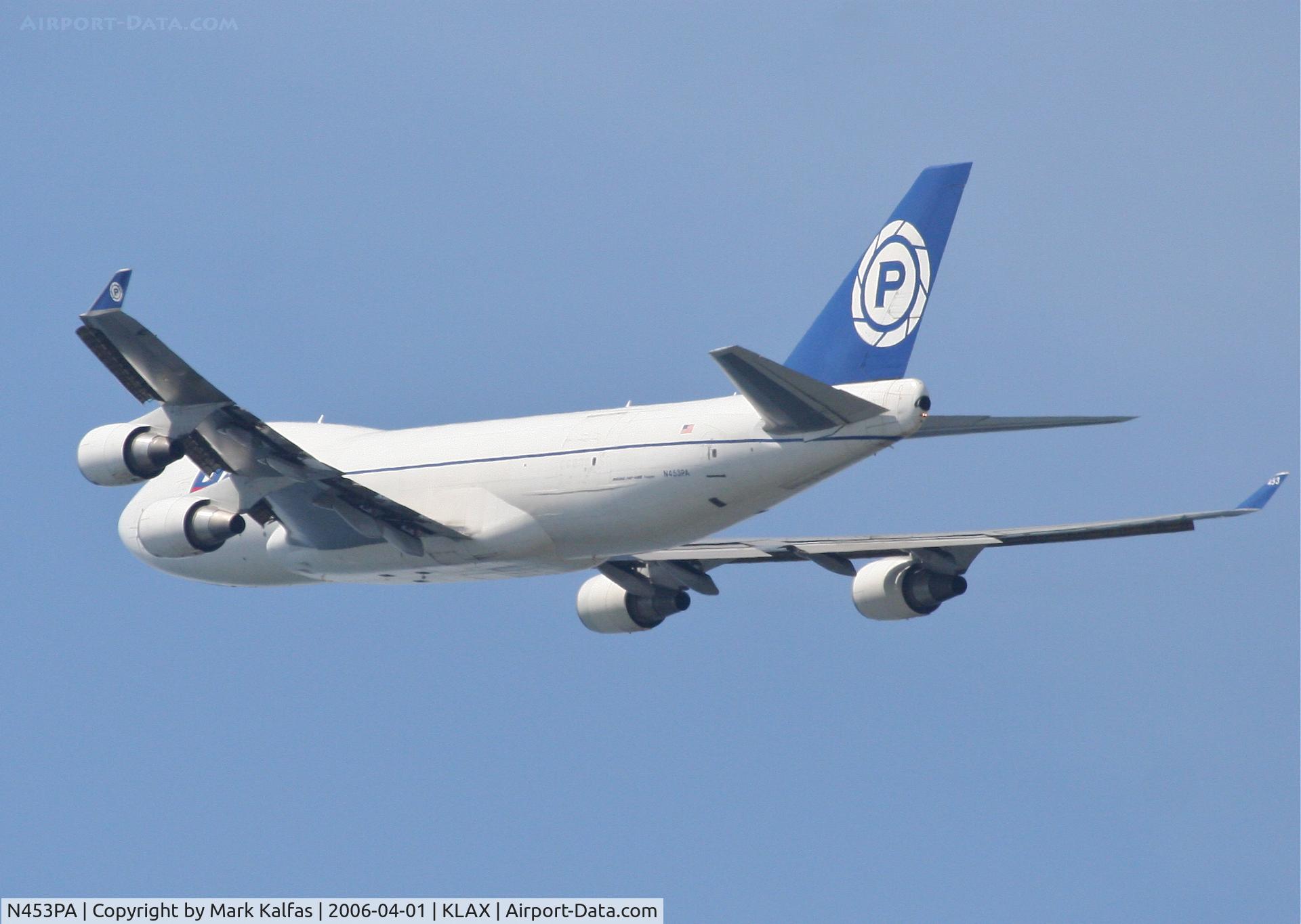 N453PA, 2001 Boeing 747-46NF C/N 30811, Polar Air Cargo Boeing 747-46NF, N453PA 25L departure KLAX.