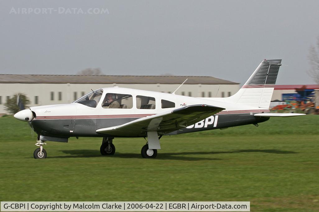 G-CBPI, 2002 Piper PA-28R-201 Cherokee Arrow III C/N 2844073, Piper PA-28R-201 Arrow At the 2006 John McLean Trophy aerobatics competition, Breighton Airfield in 2006.