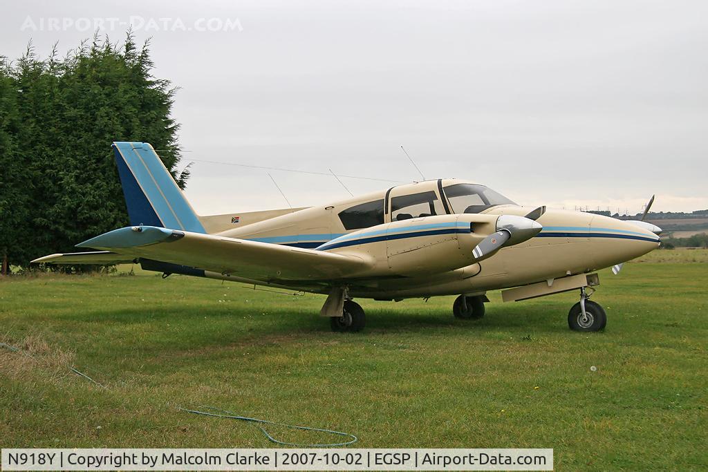N918Y, 1965 Piper PA-30-160 Twin Comanche C/N 30-736, Piper PA-30-160 Twin Comanche at Peterborough Sibson in 2007.