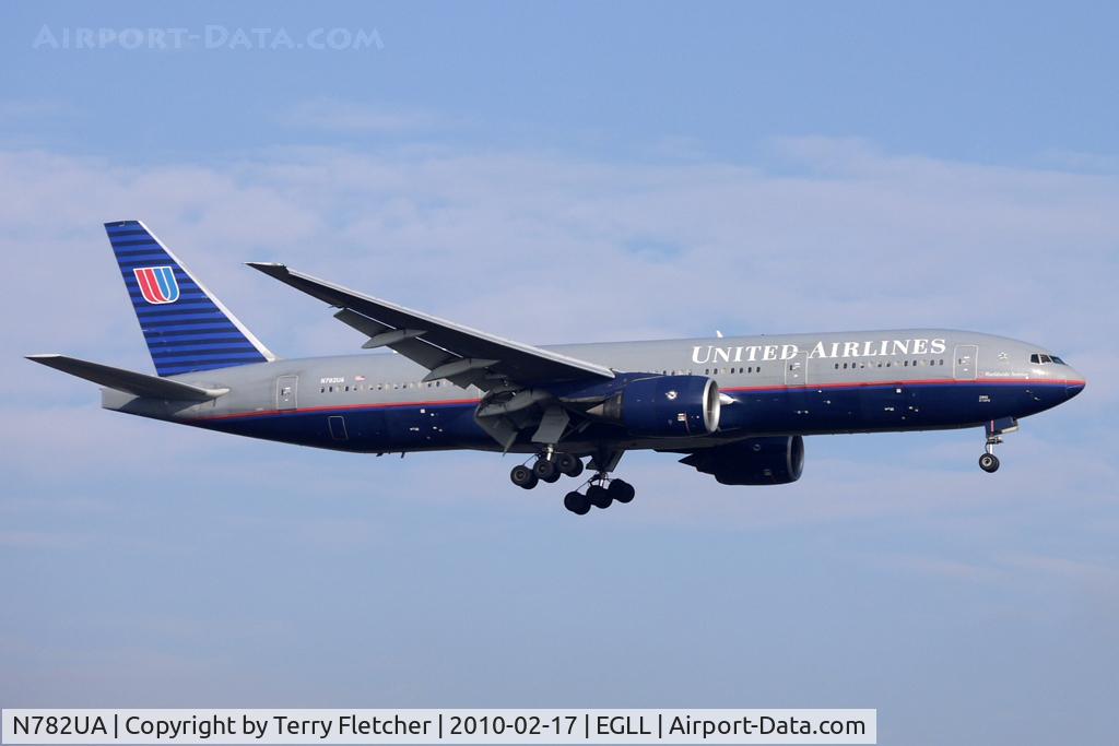 N782UA, 1997 Boeing 777-222 C/N 26948, United Airlines B777 at Heathrow