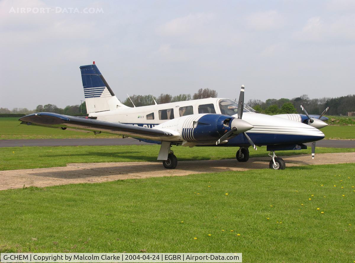 G-CHEM, 1981 Piper PA-34-200T Seneca II C/N 34-8170032, Piper PA-34-200T Seneca II. At the British Aerobatic Association John McLean Trophy competition, Breighton in 2004.