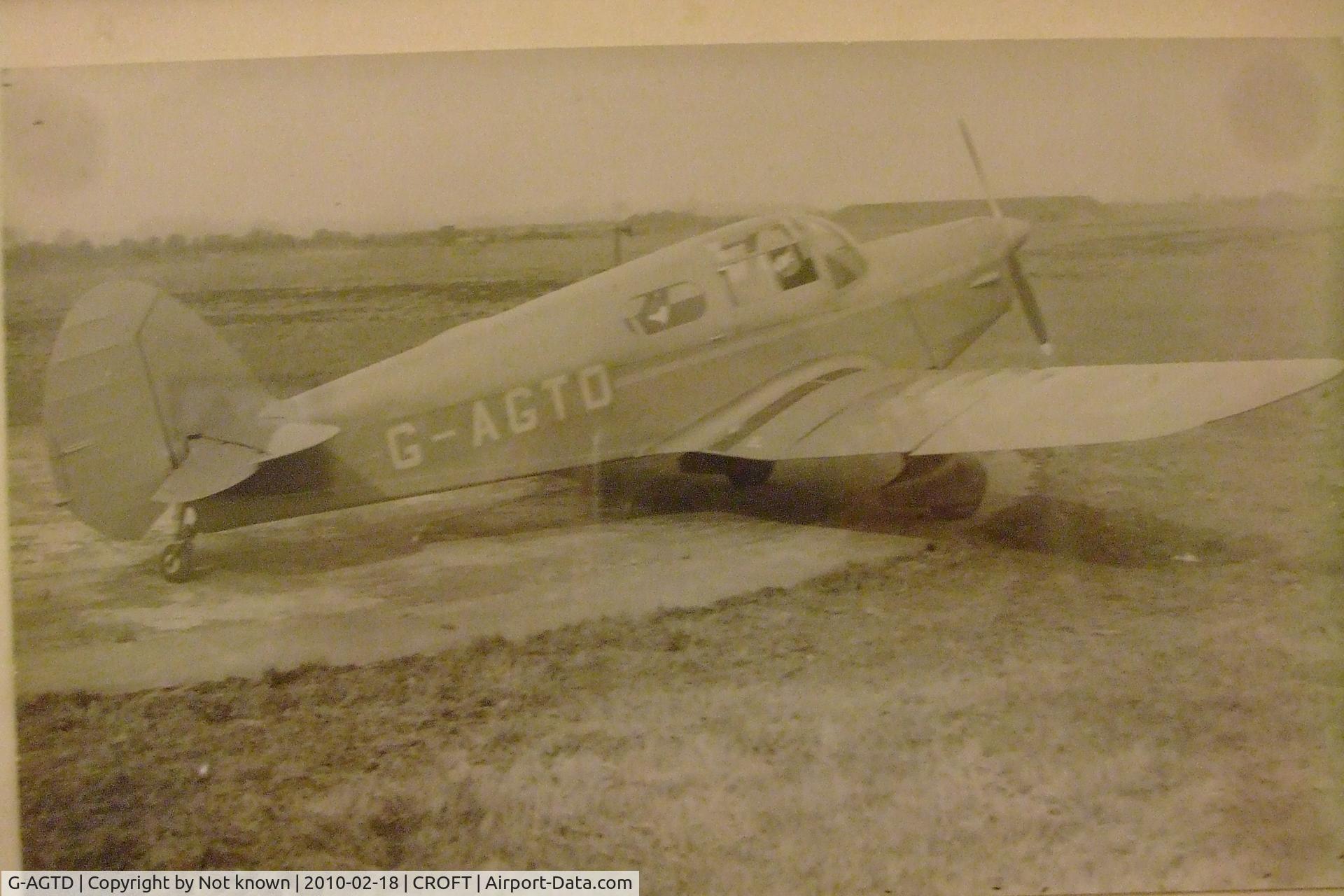 G-AGTD, Percival P-44 Proctor 5 C/N AE10, At Croft North Yorks Used as air taxi