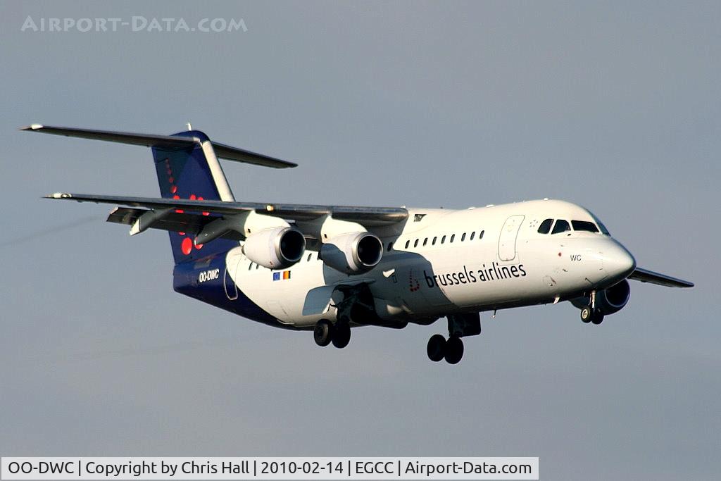 OO-DWC, 1998 British Aerospace Avro 146-RJ100 C/N E3322, Brussels Airlines