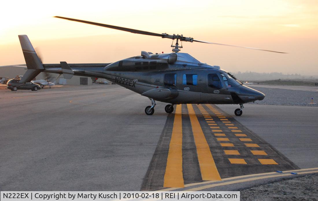 N222EX, 1980 Bell 222 C/N 47043, Sunset flight