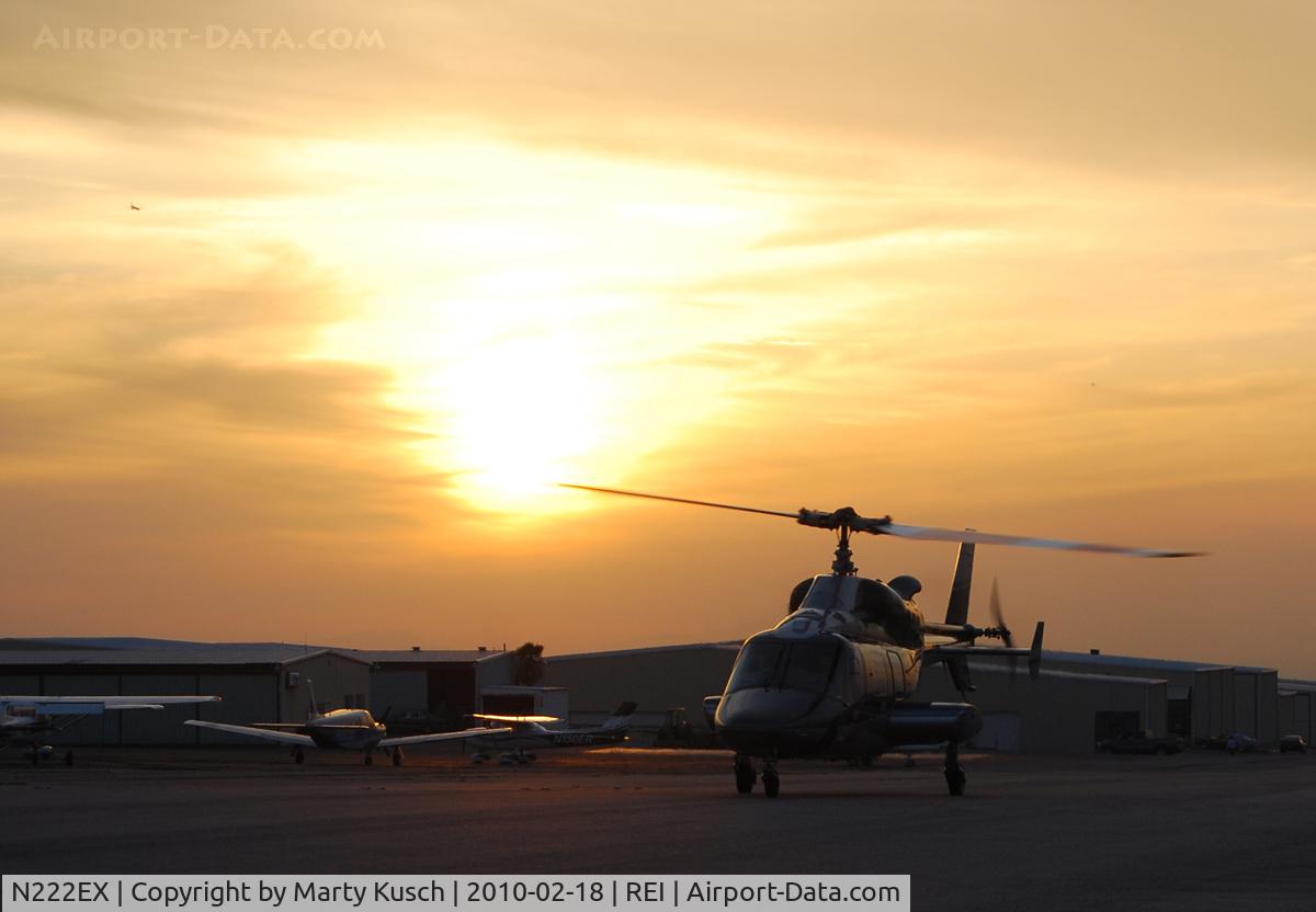N222EX, 1980 Bell 222 C/N 47043, Sunset flight