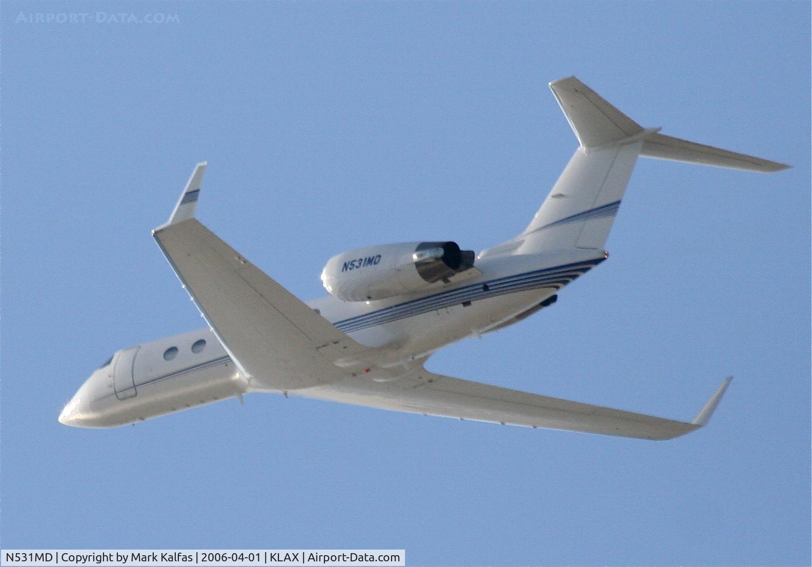 N531MD, 1995 Gulfstream Aerospace G-IV SP C/N 1280, Las Vegas Sands Corp. Gulfstream G-IV SP, 25L departure KLAX.