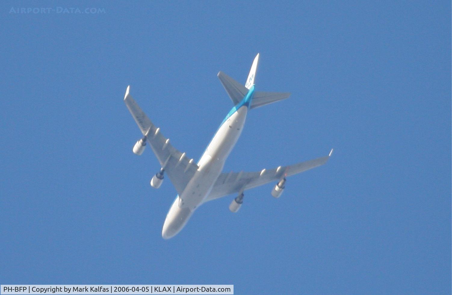 PH-BFP, 1993 Boeing 747-406BC C/N 26374, KLM Boeing 747-406BC, PH-BFP on the LOOP4 departure KLAX.