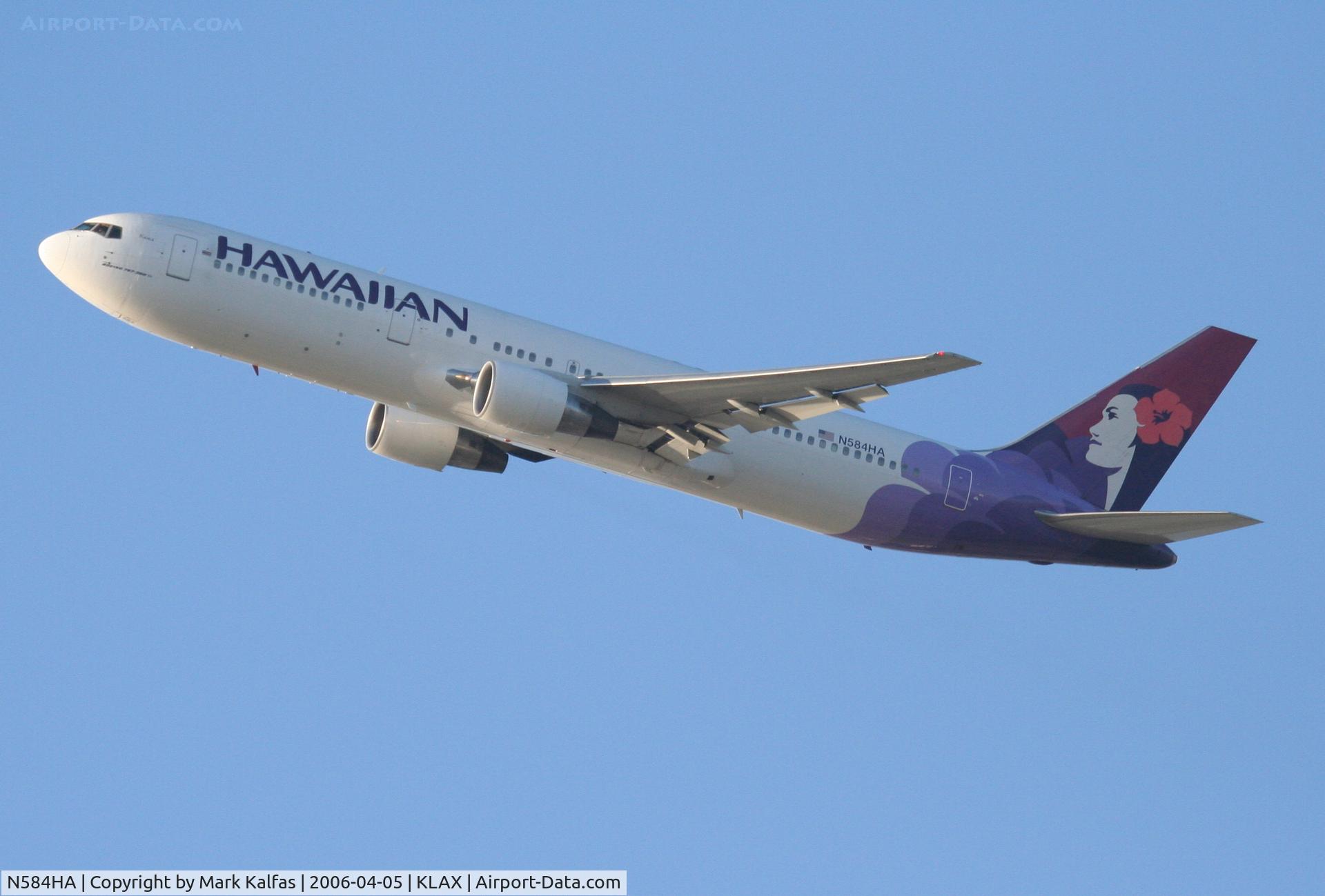 N584HA, 1989 Boeing 767-3G5 C/N 24258, Hawaiian Airlines Boeing 767-3G5, N584HA  
