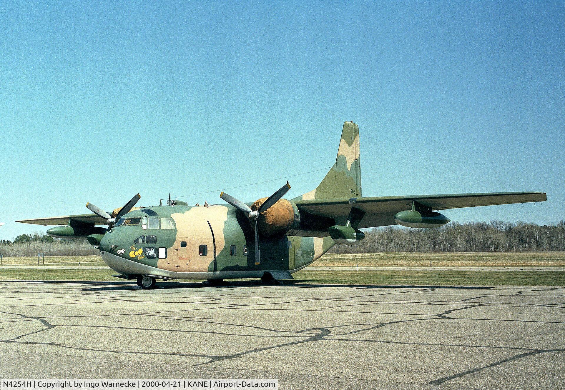N4254H, 1955 Fairchild C-123K Provider C/N 20052, Fairchild C-123K Provider 'The Cat House' at Anoka County Airport, Blaine MN