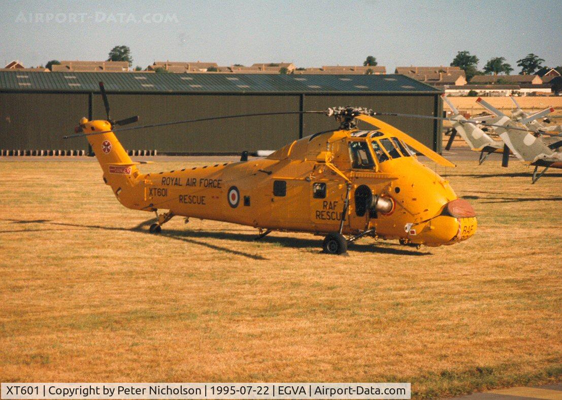 XT601, 1966 Westland Wessex HC.2 C/N WA528, Wessex HC.2, callsign SRD 124, of 22 Squadron at the 1995 Intnl Air Tattoo at RAF Fairford.