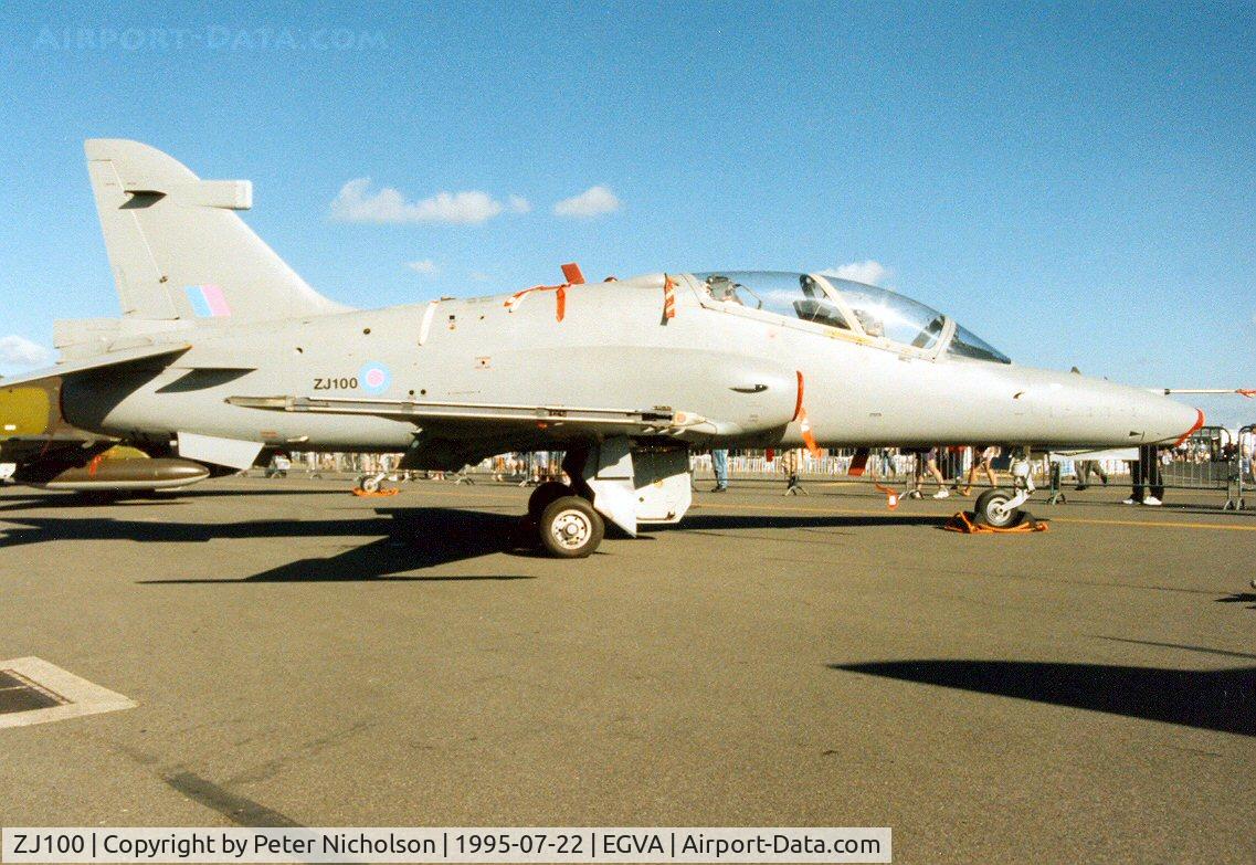 ZJ100, British Aerospace Hawk 102D C/N 312359, British Aerospace displayed their Hawk 100 series trainer at the 1995 Intnl Air Tattoo at RAF Fairford.