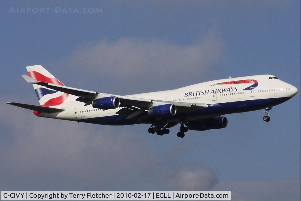 G-CIVY, 1998 Boeing 747-436 C/N 28853, British Airways B747 at Heathrow